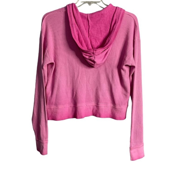 DKNY  long sleeves hooded sweater size medium colour pink - Picture 2 of 6